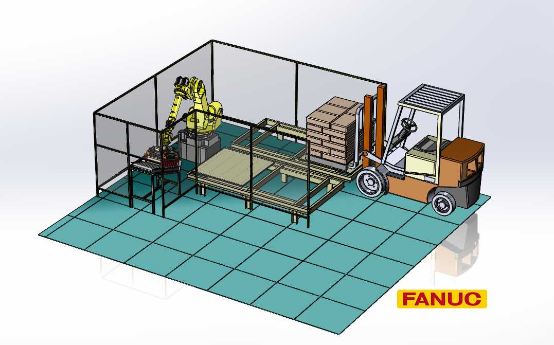 ��ƽ̨��װ�ĸ��� Fanuc Robo