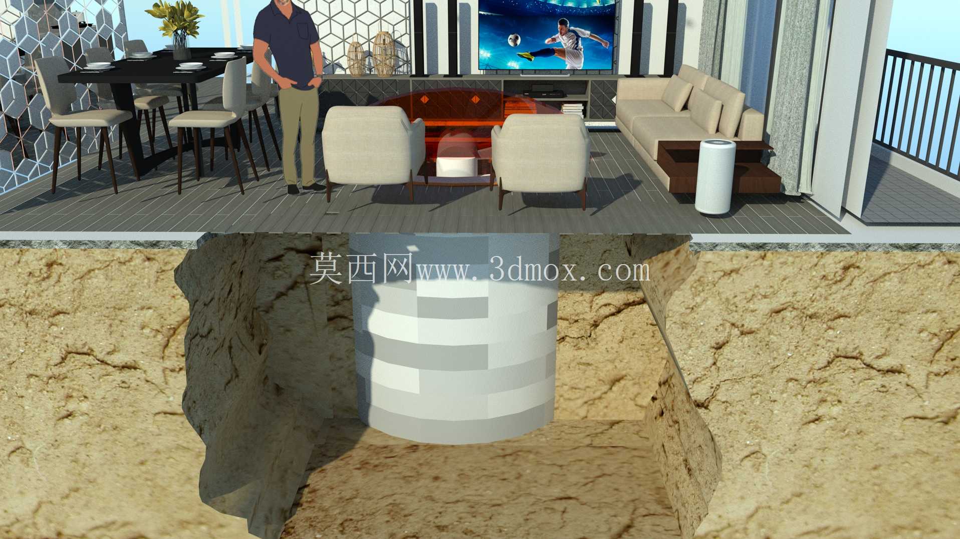 现代模块化酒窖。 (现代模块 sarap mahzeni。)