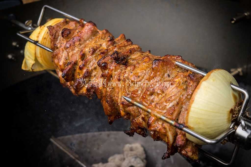 自动售货机的烤肉串