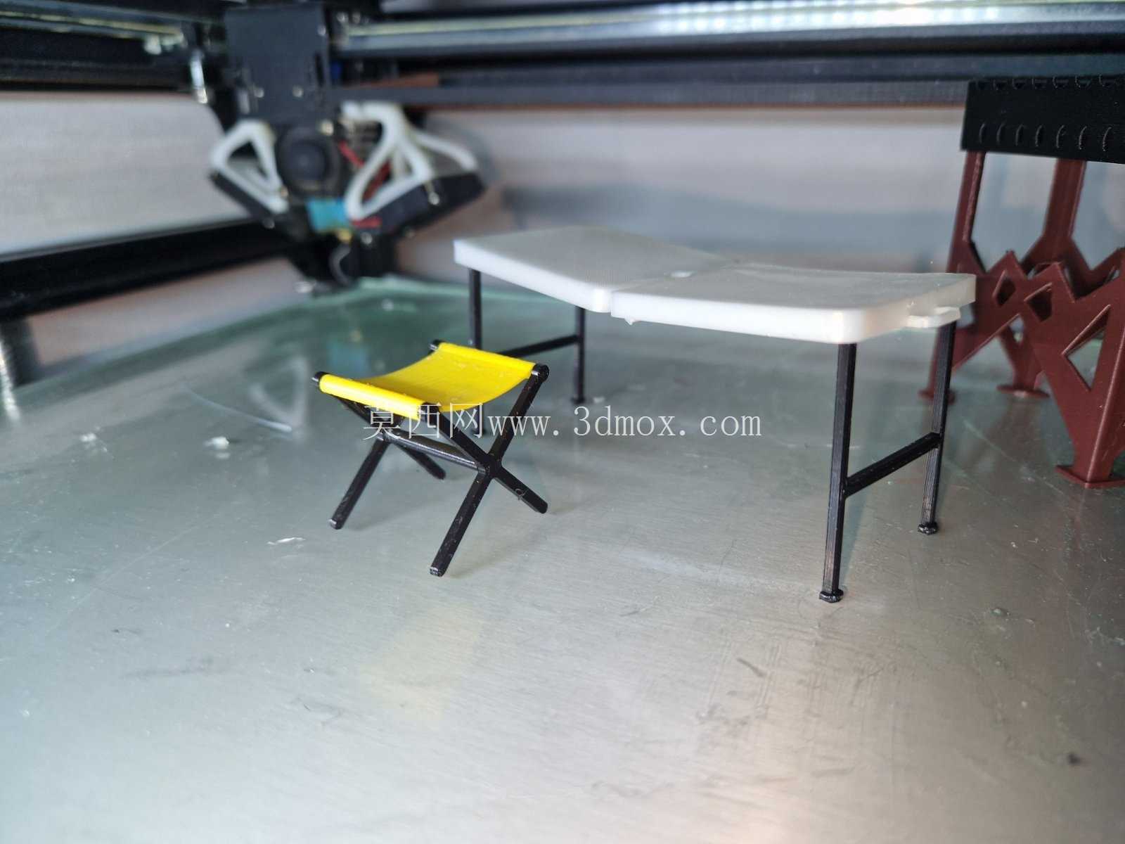 露营桌3D打印模型