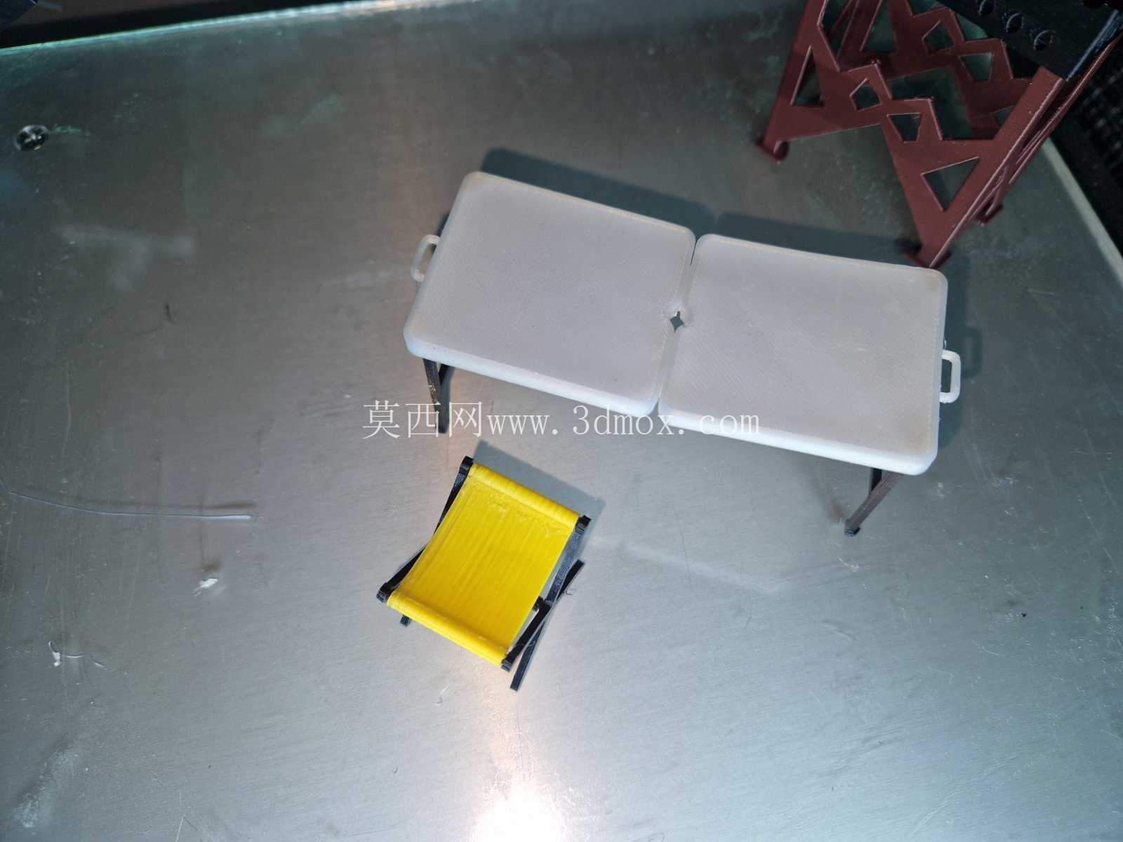 露营桌3D打印模型
