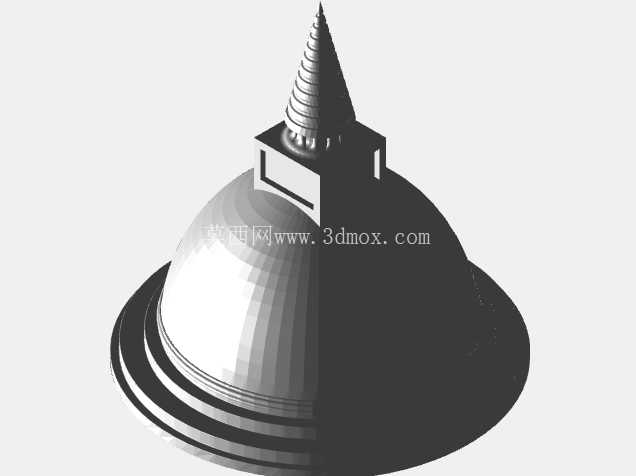 佛教 Chaitya – 建筑 3D 模型