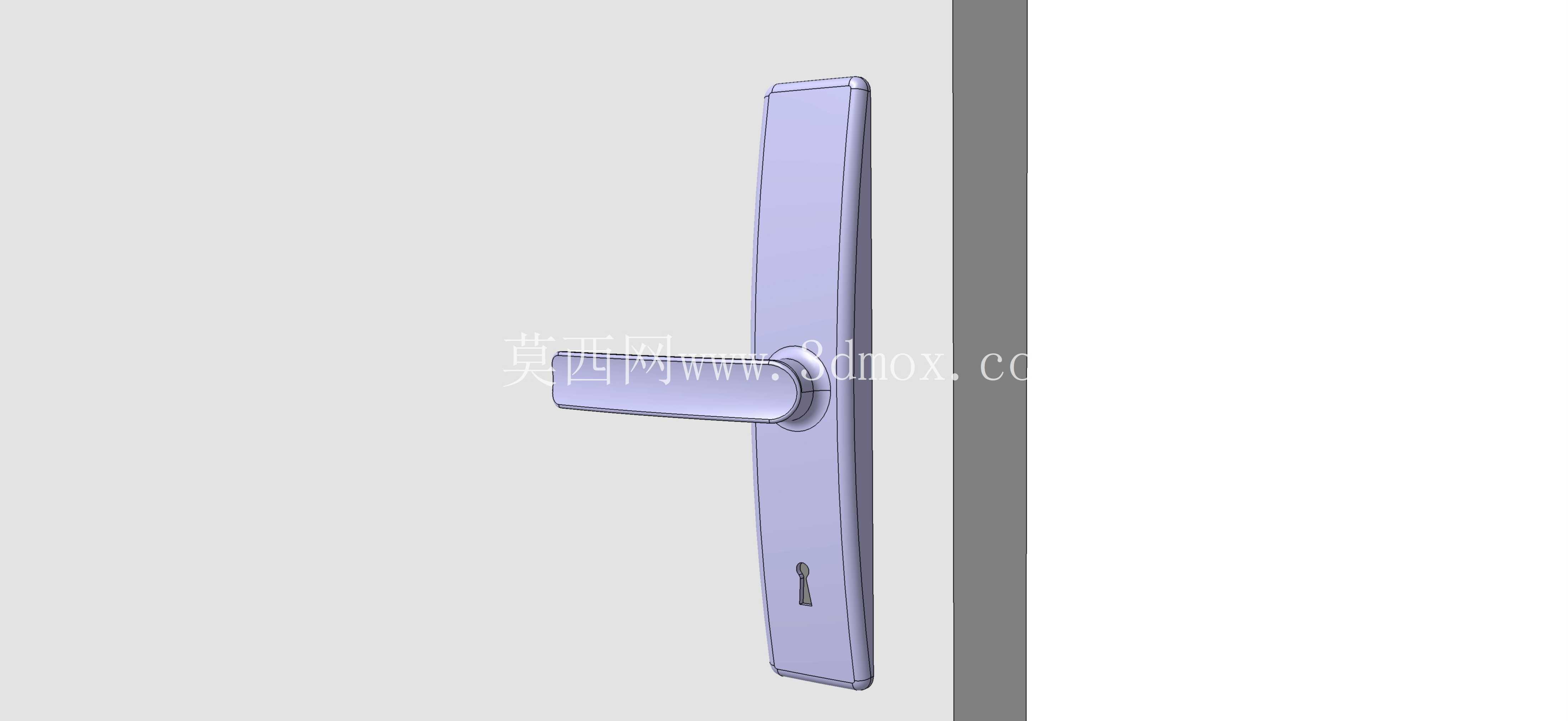 Porte chambre avec poignee