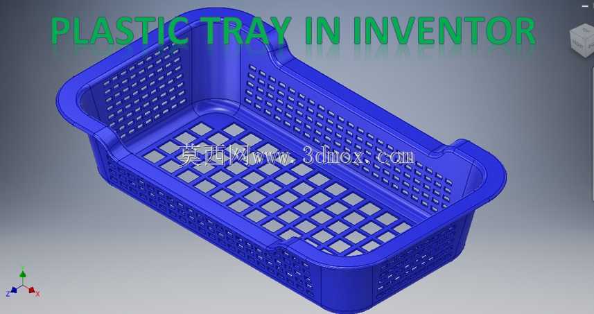 Autodesk Inventor中的塑料托盘|| Inventor中的塑性零件|| Inventor教程|| Inventor Cad
