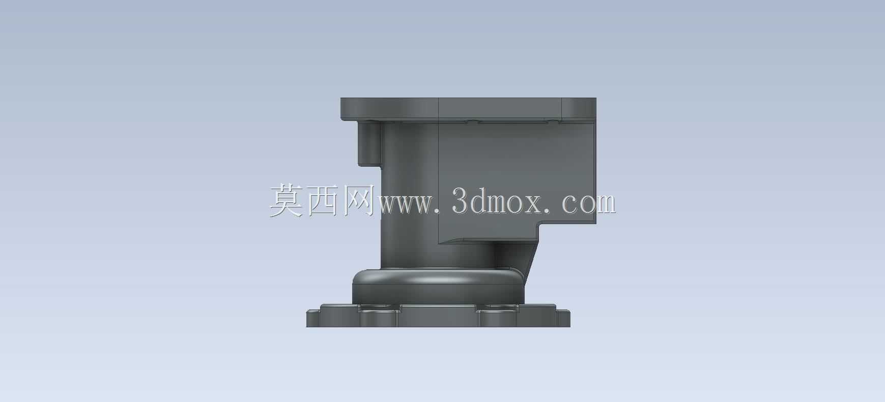 三维CAD基本练习/箱体和壳体零件绘图建模-气缸体/圆柱头/Autodesk Inventor Pro