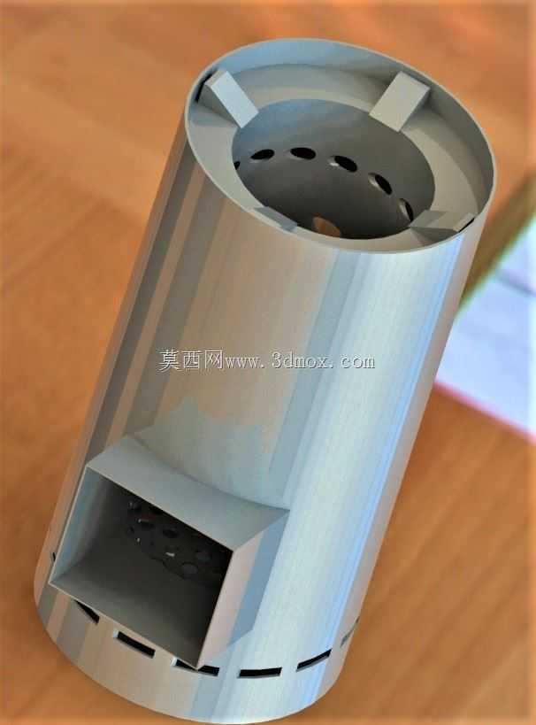 完美c的创意| SolidWorks火箭炉设计|改良烹饪炉