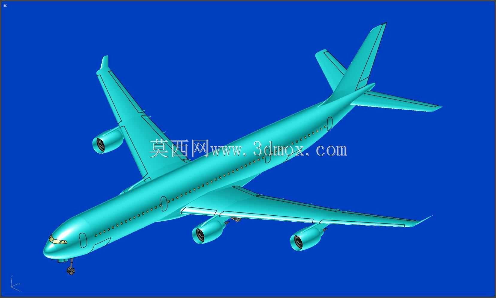 空客A340-600飞机实体装配模型