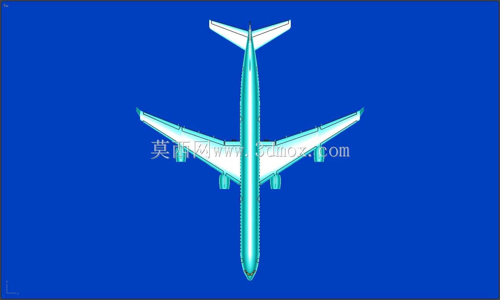 空客A340-600飞机实体装配模型
