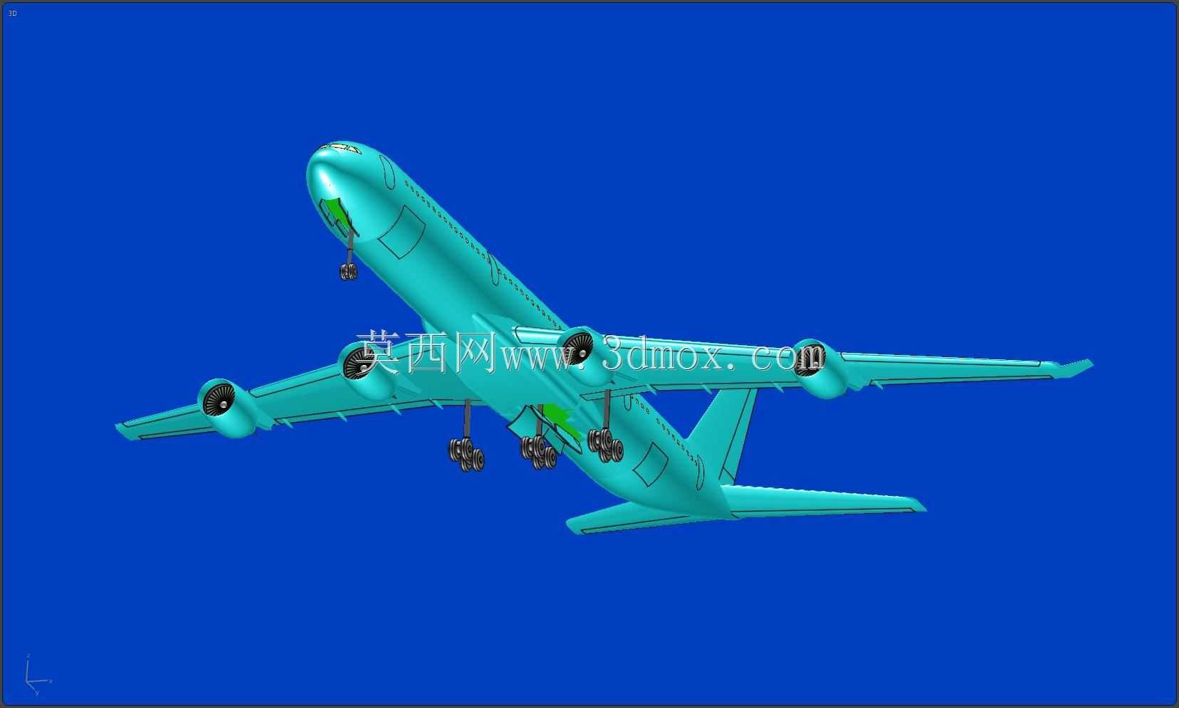 空客A340-600飞机实体装配模型