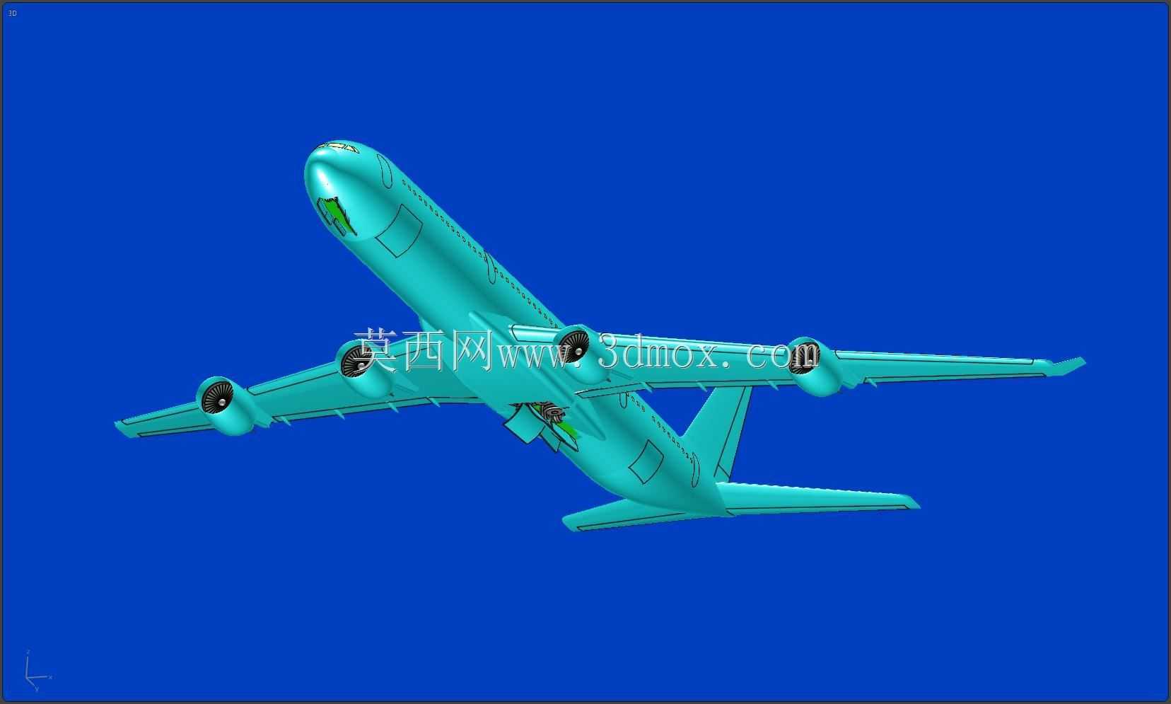 空客A340-600飞机实体装配模型