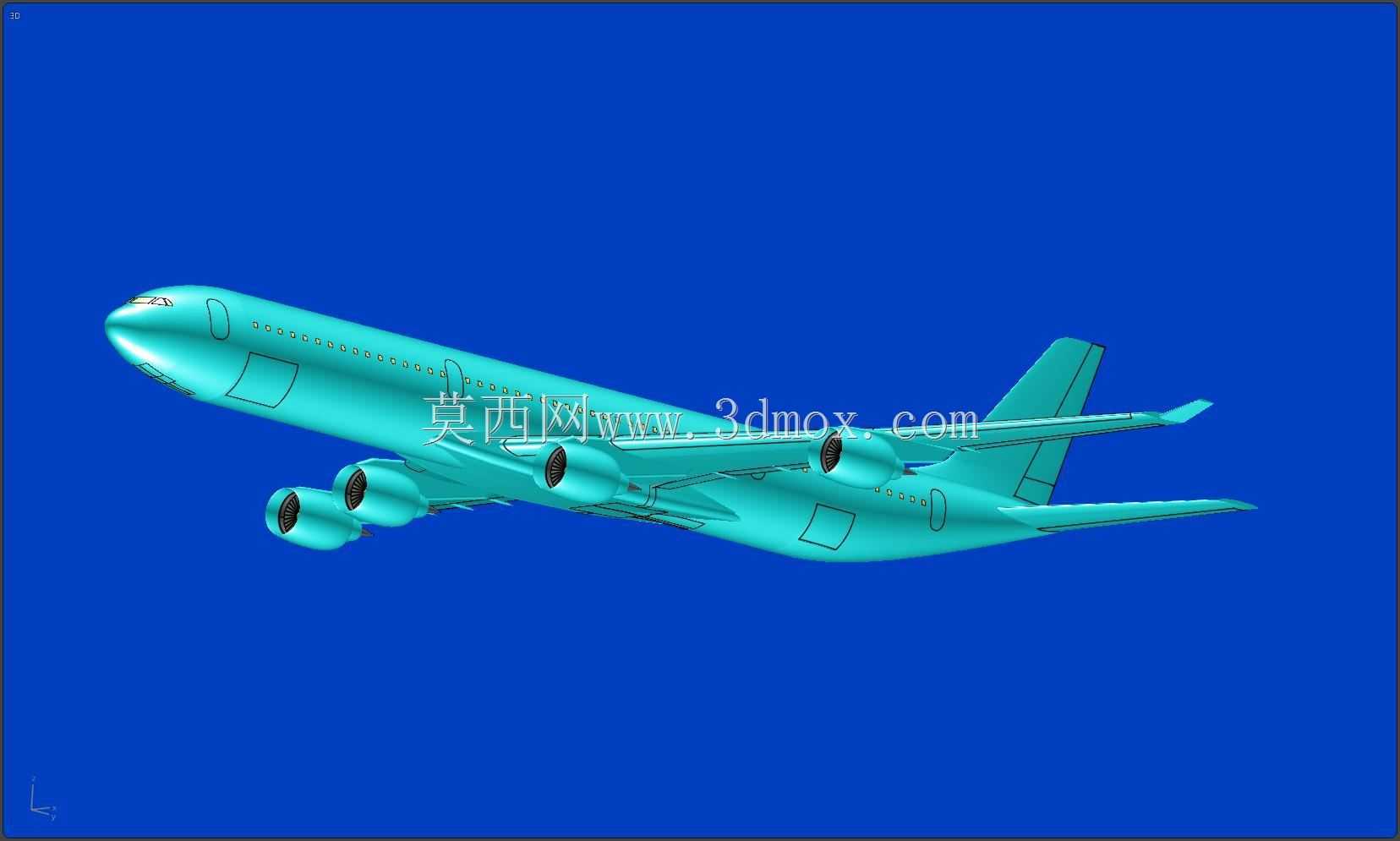 空客A340-600飞机实体装配模型