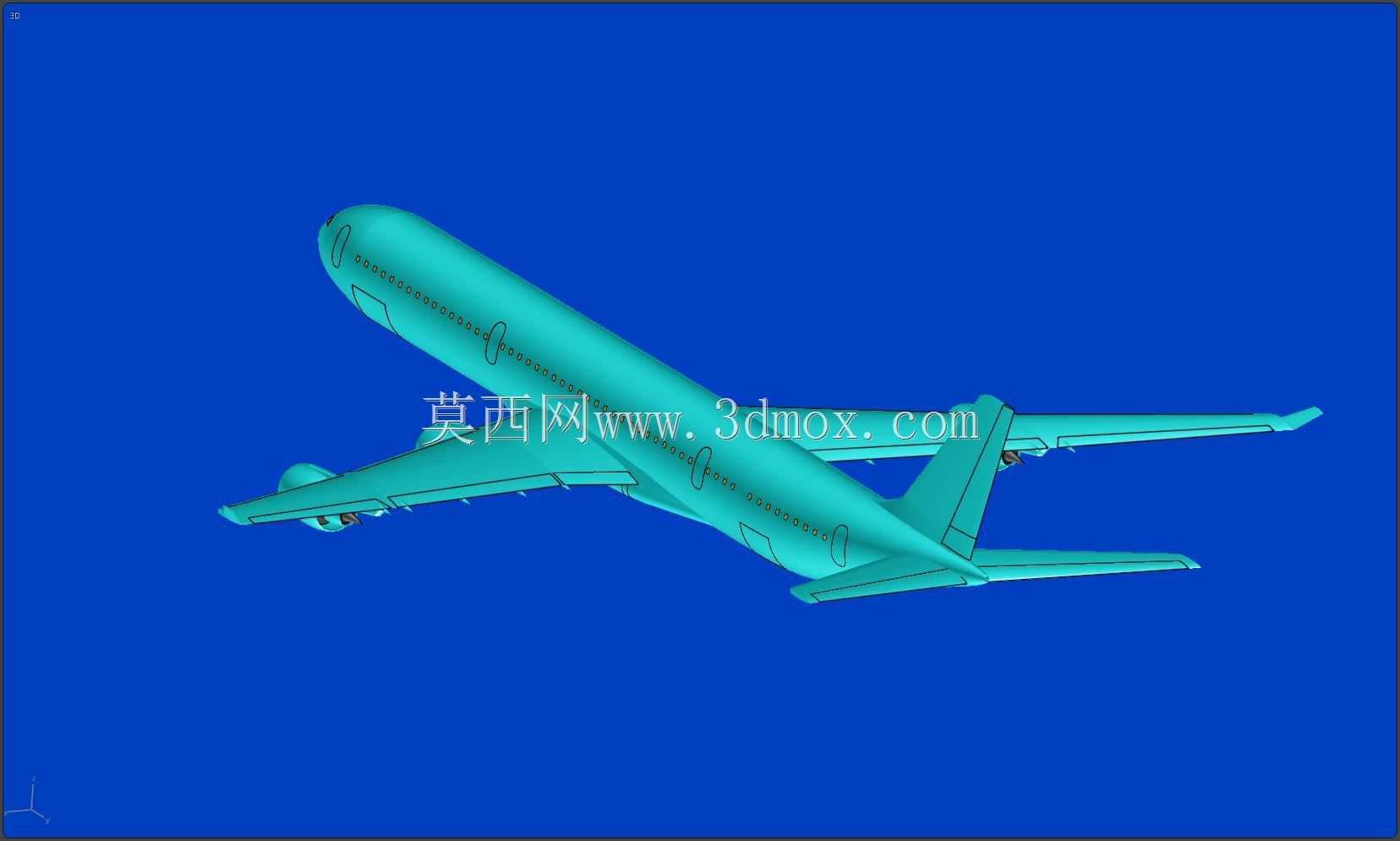空客A340-600飞机实体装配模型