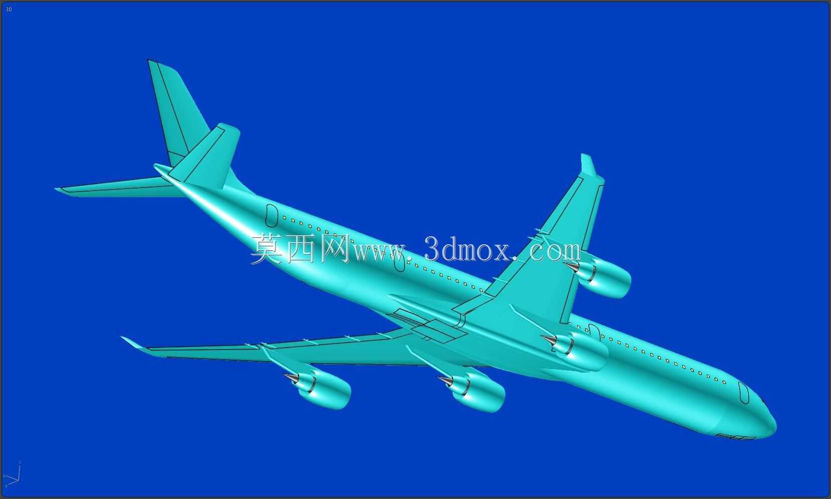 空客A340-600飞机实体装配模型