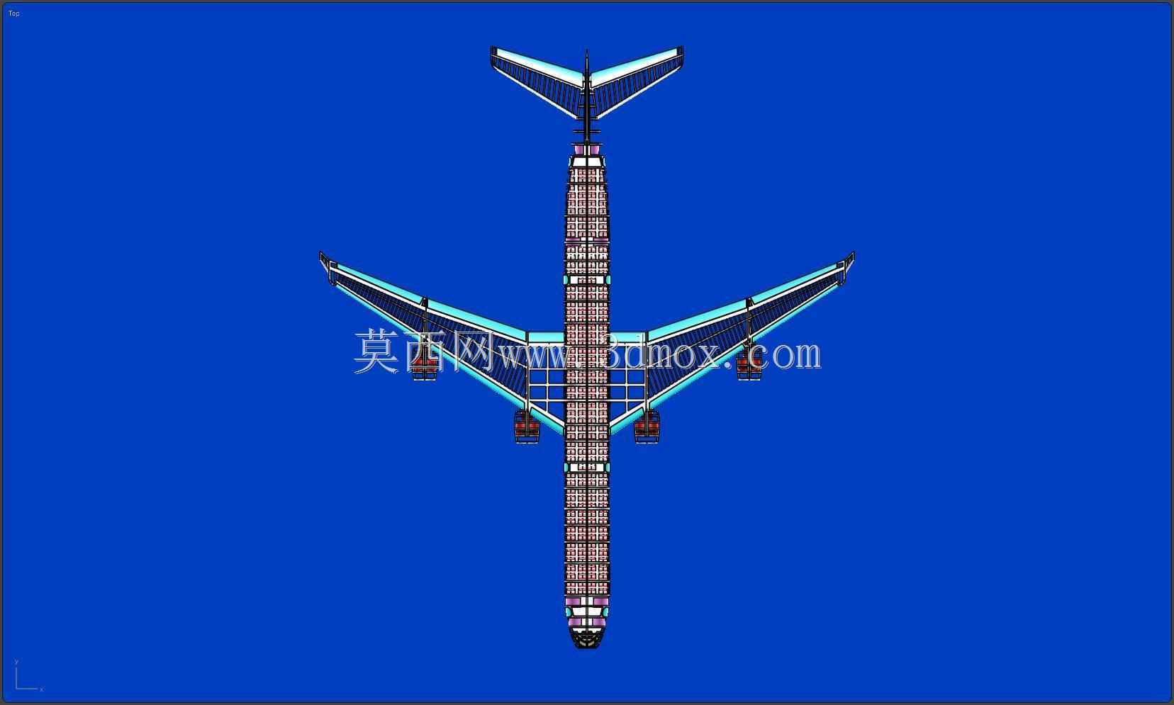 空客A340-600飞机实体装配模型