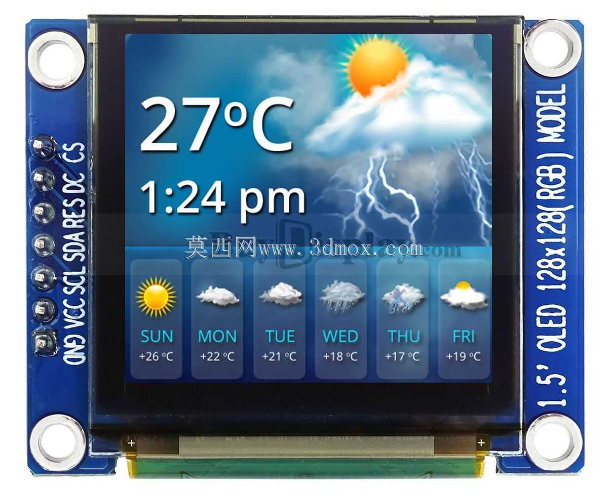 ȫ��1.5Ӣ��Arduino����ݮ��OLED��ʾģ��128x128