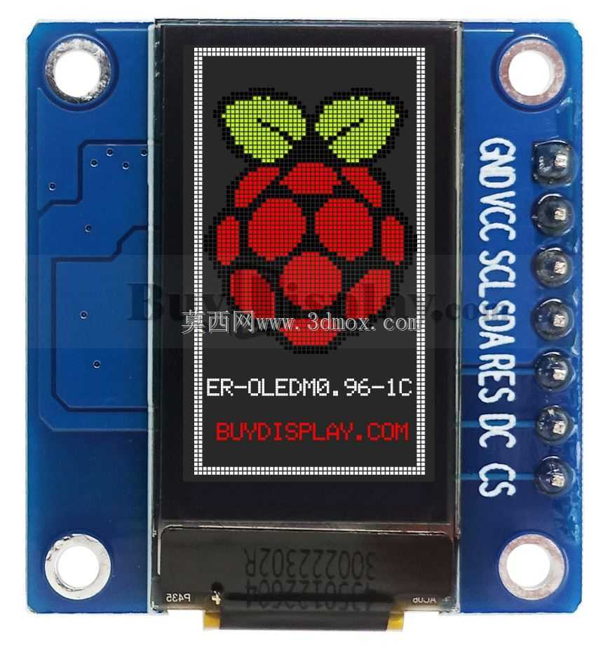 全彩0.96英寸Arduino,树莓派OLED显示模块128x64