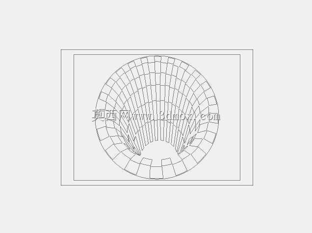 孔激光切割效果3D,用于墙壁的激光切割