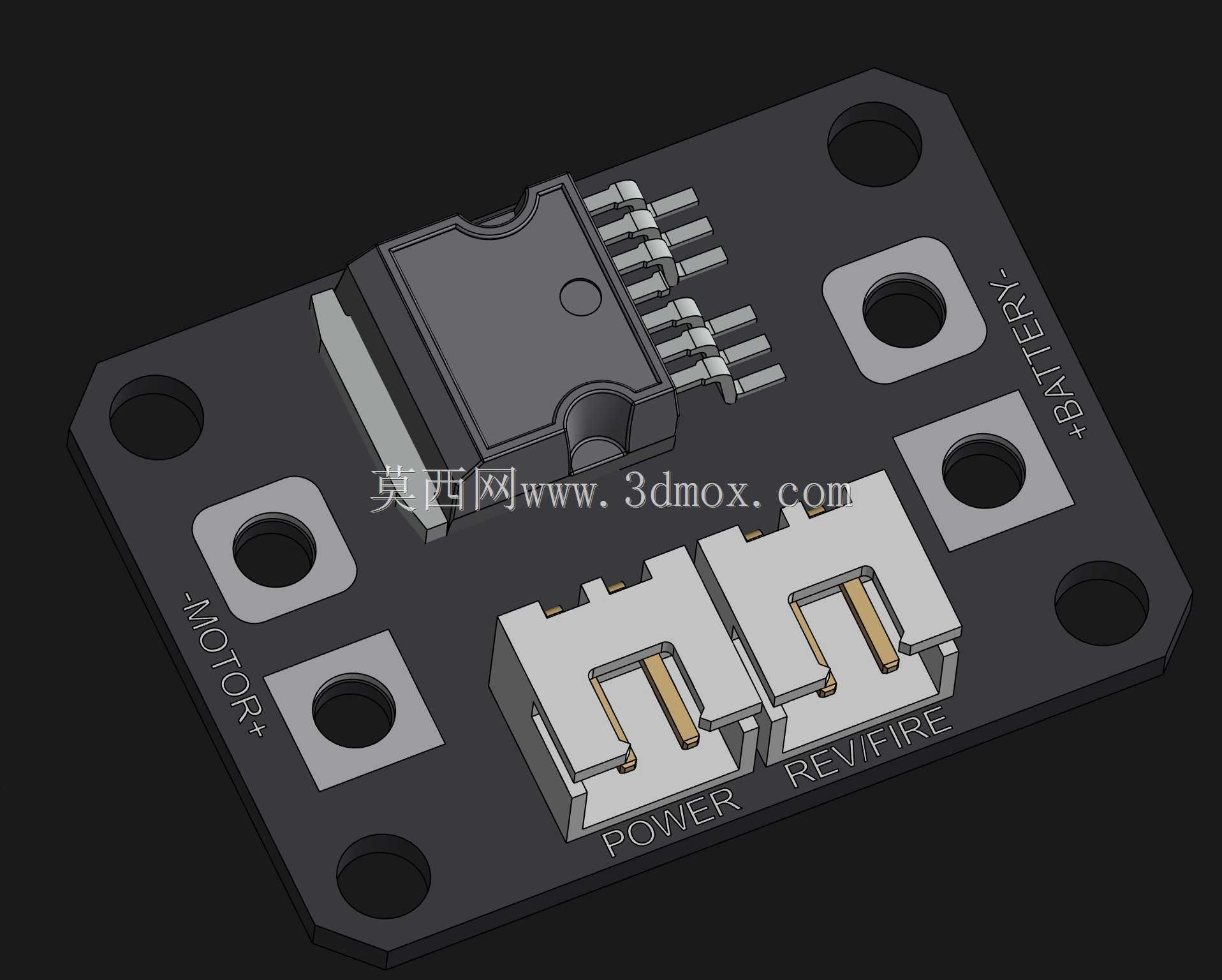 带跳线的大功率MOSFET板PCB