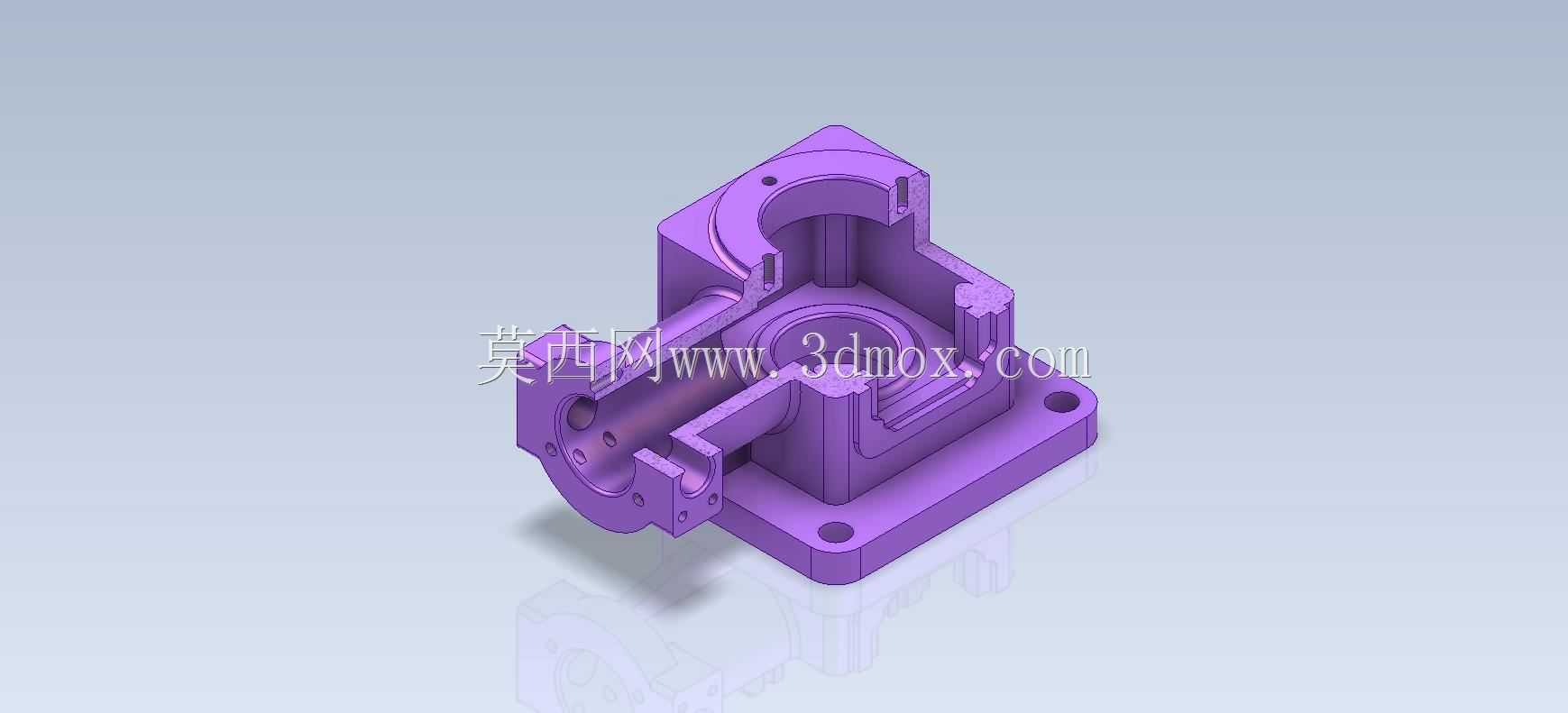 三维CAD基础练习/箱体和壳体零件绘图建模-泵体/Cuerpo de Bomba/Autodesk Inventor Pro