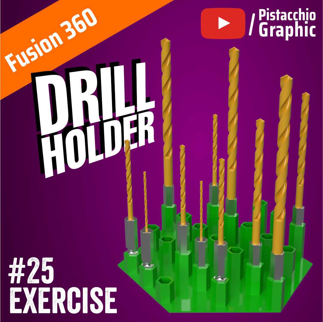 #25钻头支架|Fusion 360|Pistacchio图案