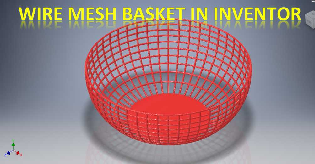 Inventor中的丝网篮|| Inventor中的网|| Inventor教程|| Inventor工程图Cad3d