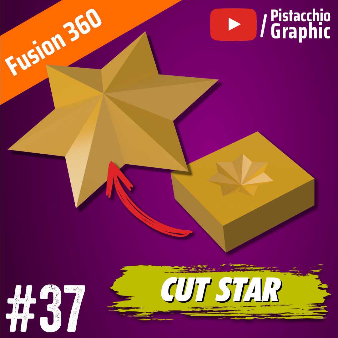 #37切割星形|Loft Comand|Fusion 360|Pistacchio图案