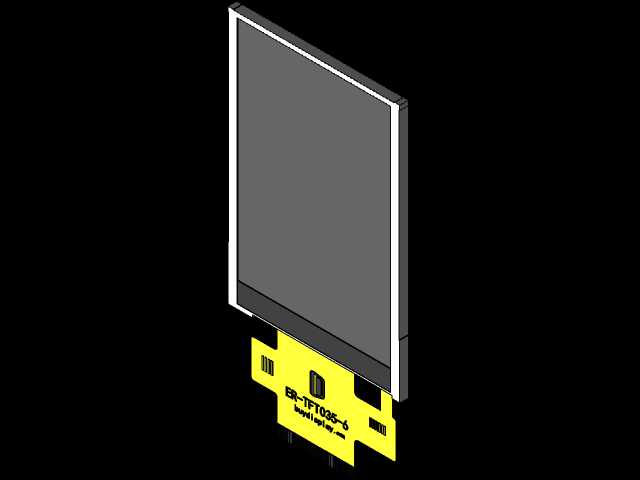 串行SPI 3.5“TFT LCD模块,320x480,OPTL触摸屏,ILI9488