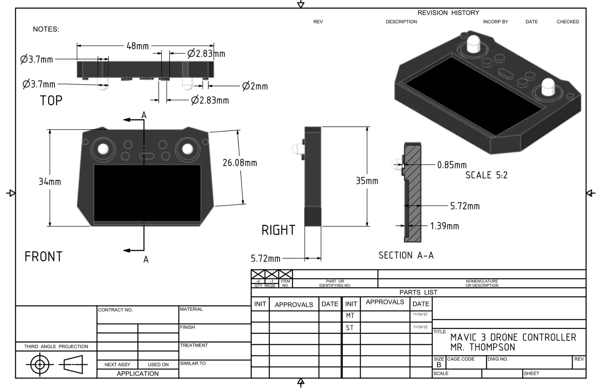 MAVIC 3E���˻�������CADģ��\u0026������ͼpdf