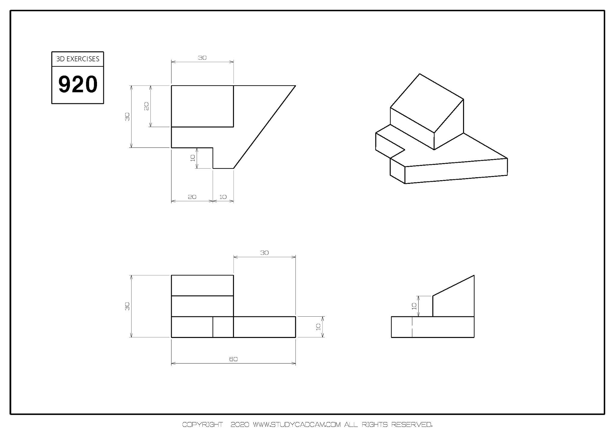 Studycadcam三维CAD练习920/Autodesk Inventor Pro
