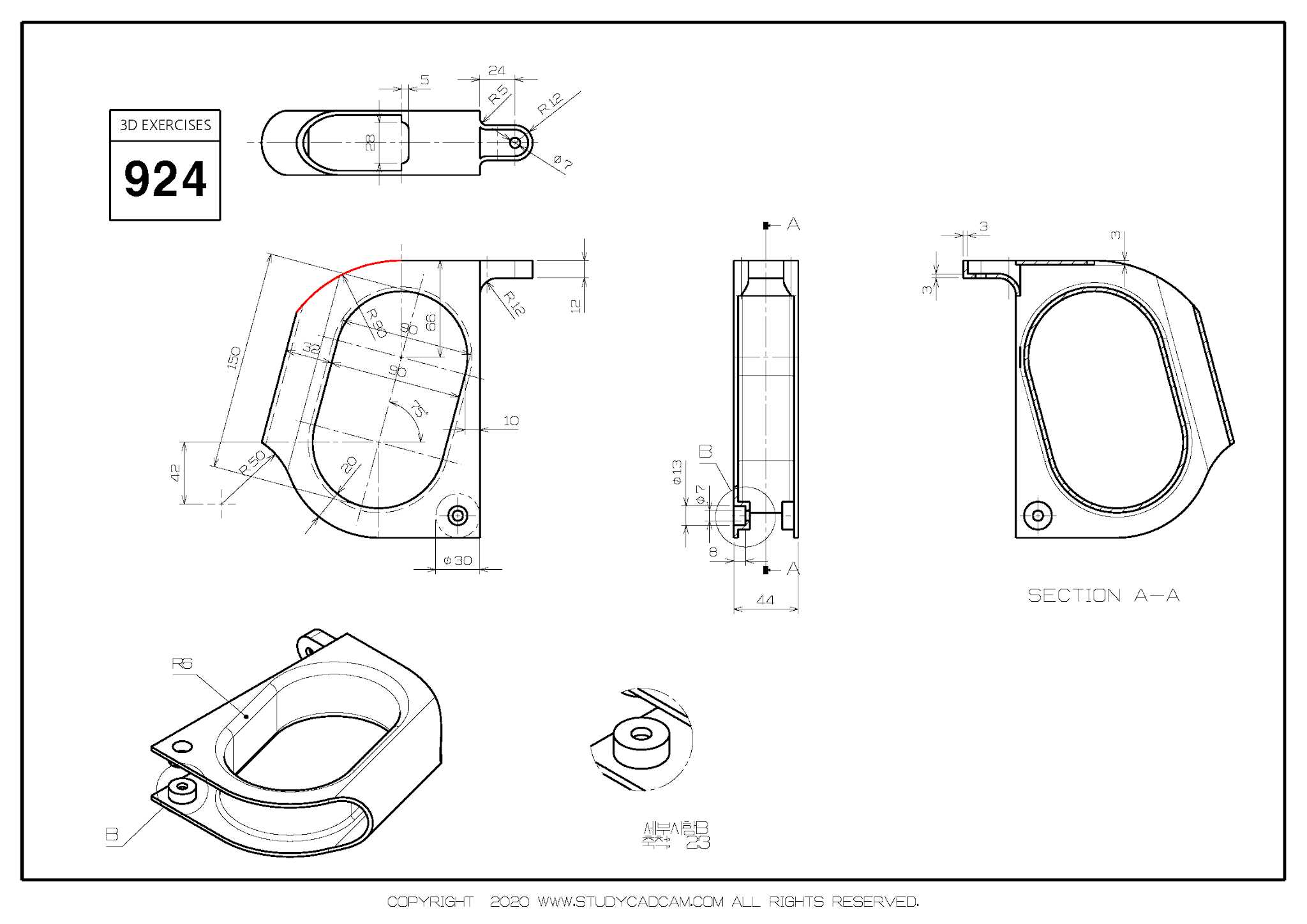 Studycadcam三维CAD练习924/Autodesk Inventor Pro