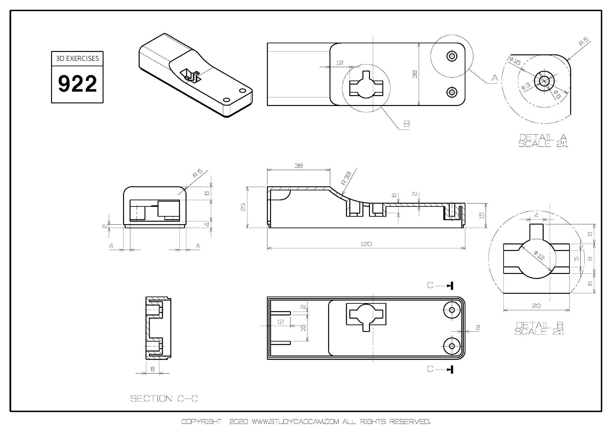 Studycadcam三维CAD练习922/Autodesk Inventor Pro