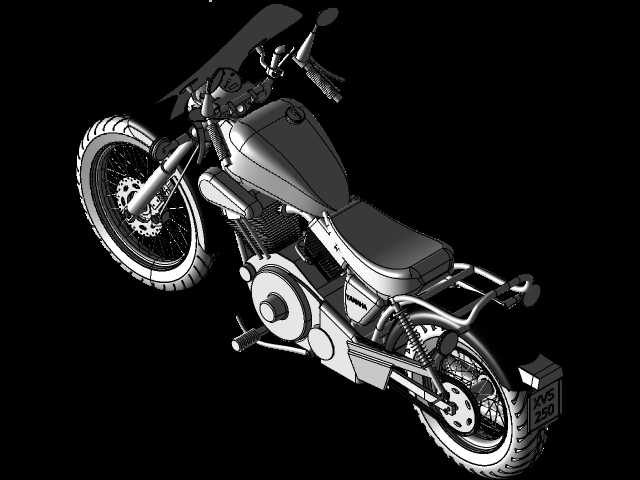 Yamaha Virago250 3D