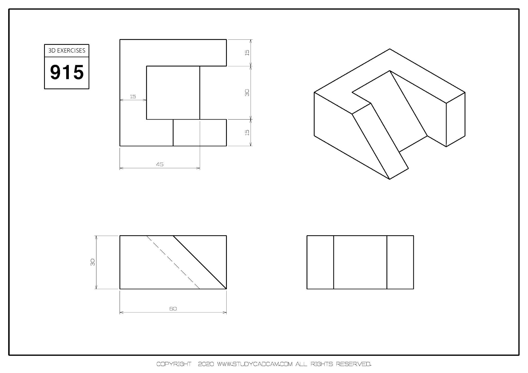 Studycadcam三维CAD练习915/Autodesk Inventor Pro