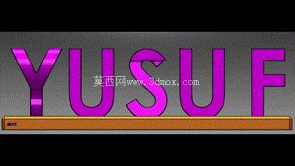 桌面 3D 打印可旋转姓名标签