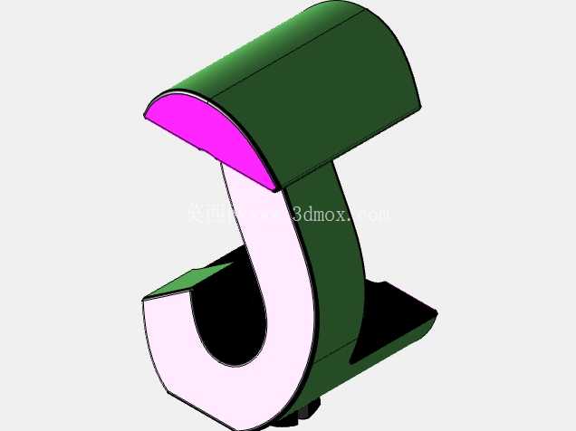 桌面 3D 打印可旋转姓名标签