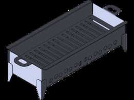用于 CNC 等离子或激光切割的烧烤炉 SolidWorks Design