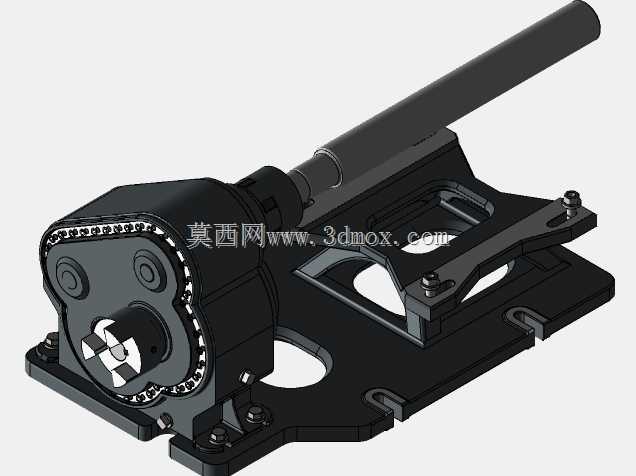 6.05:1 减速齿轮箱,采用东芝 B0252FLG3UMH02 交流电机原装 AUTODESK INVENTOR 2020 型号