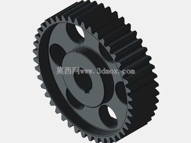 6.05:1 减速齿轮箱,采用东芝 B0252FLG3UMH02 交流电机原装 AUTODESK INVENTOR 2020 型号