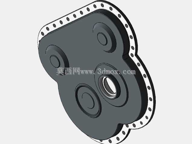 6.05:1 减速齿轮箱,采用东芝 B0252FLG3UMH02 交流电机原装 AUTODESK INVENTOR 2020 型号