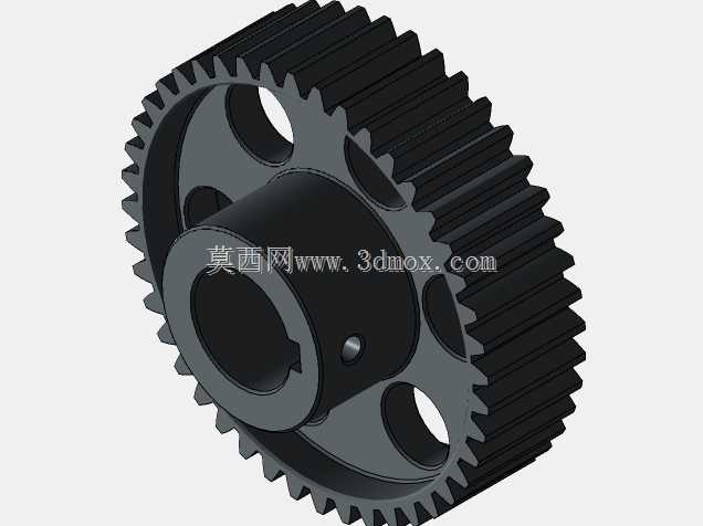 6.05:1 减速齿轮箱,采用东芝 B0252FLG3UMH02 交流电机原装 AUTODESK INVENTOR 2020 型号