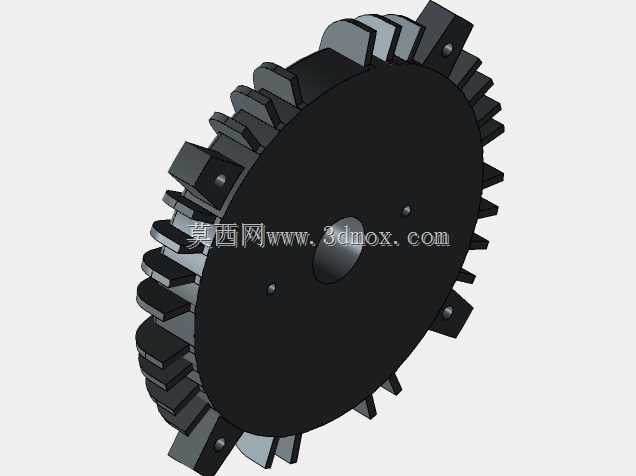 6.05:1 减速齿轮箱,采用东芝 B0252FLG3UMH02 交流电机原装 AUTODESK INVENTOR 2020 型号