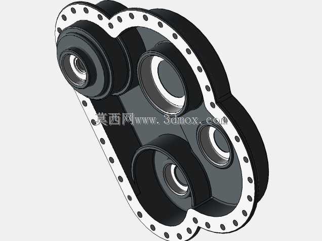 6.05:1 减速齿轮箱,采用东芝 B0252FLG3UMH02 交流电机原装 AUTODESK INVENTOR 2020 型号