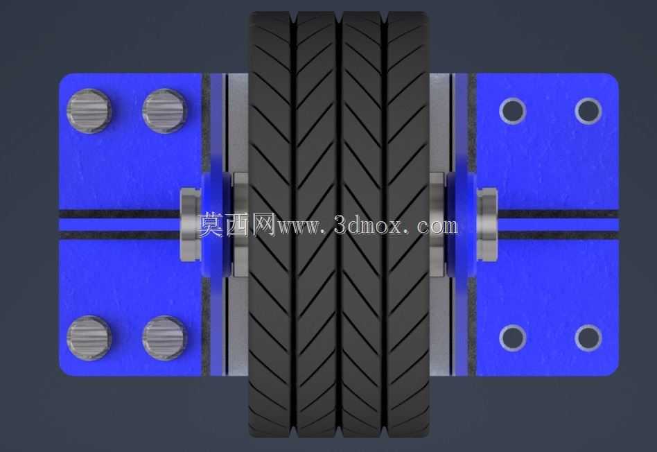 输送机惰轮,用于练习/测试/培训 (Autodesk Inventor)