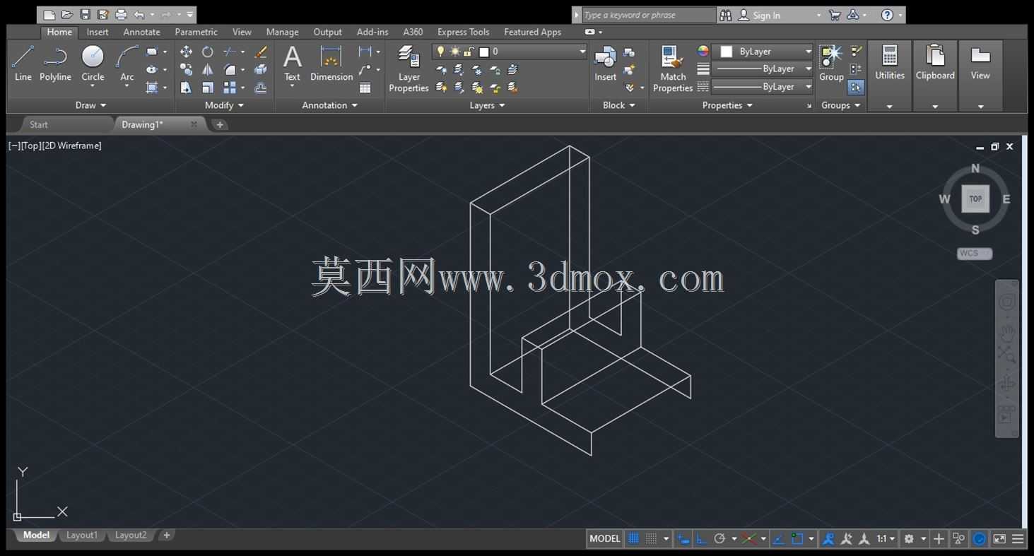 Autocad �����ͼʾ��