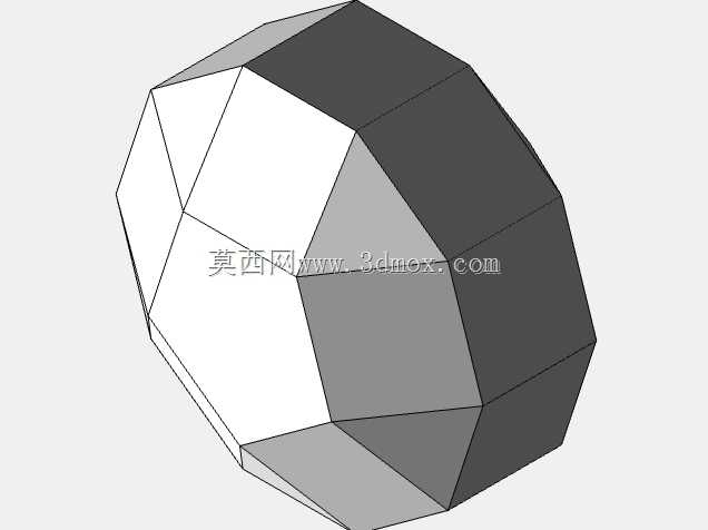 细长五边形正位圆角