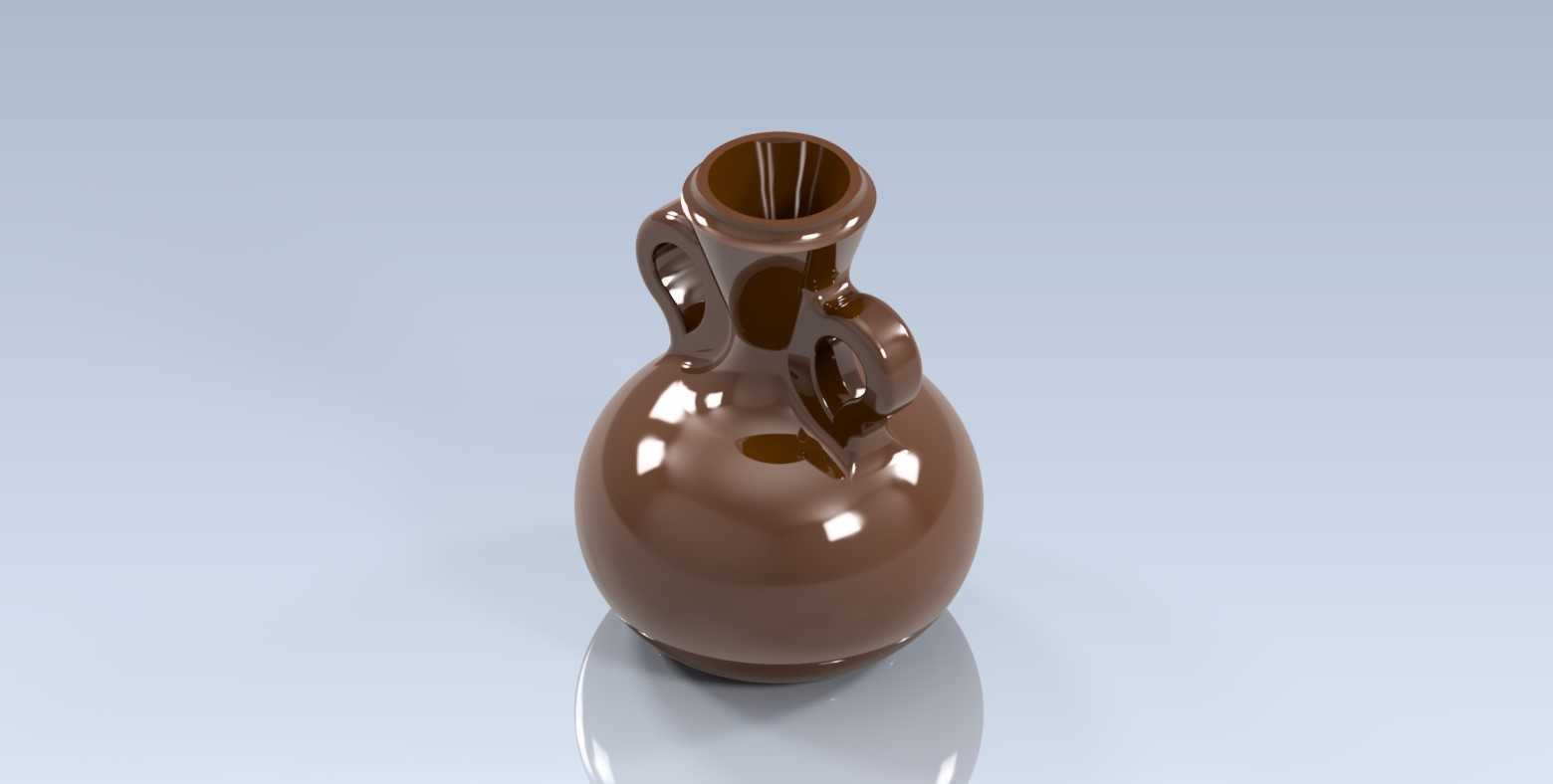 Studycadcam 2D 到 3D CAD 练习 620/Vase/ Florero/ /Autodesk Inventor Pro