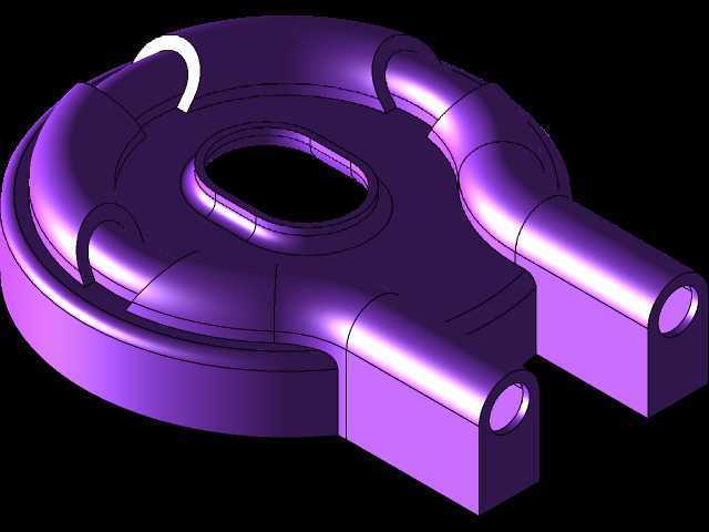 3D CAD 基础练习 / CATICS 3D08-H03/ Autodesk Inventor Pro