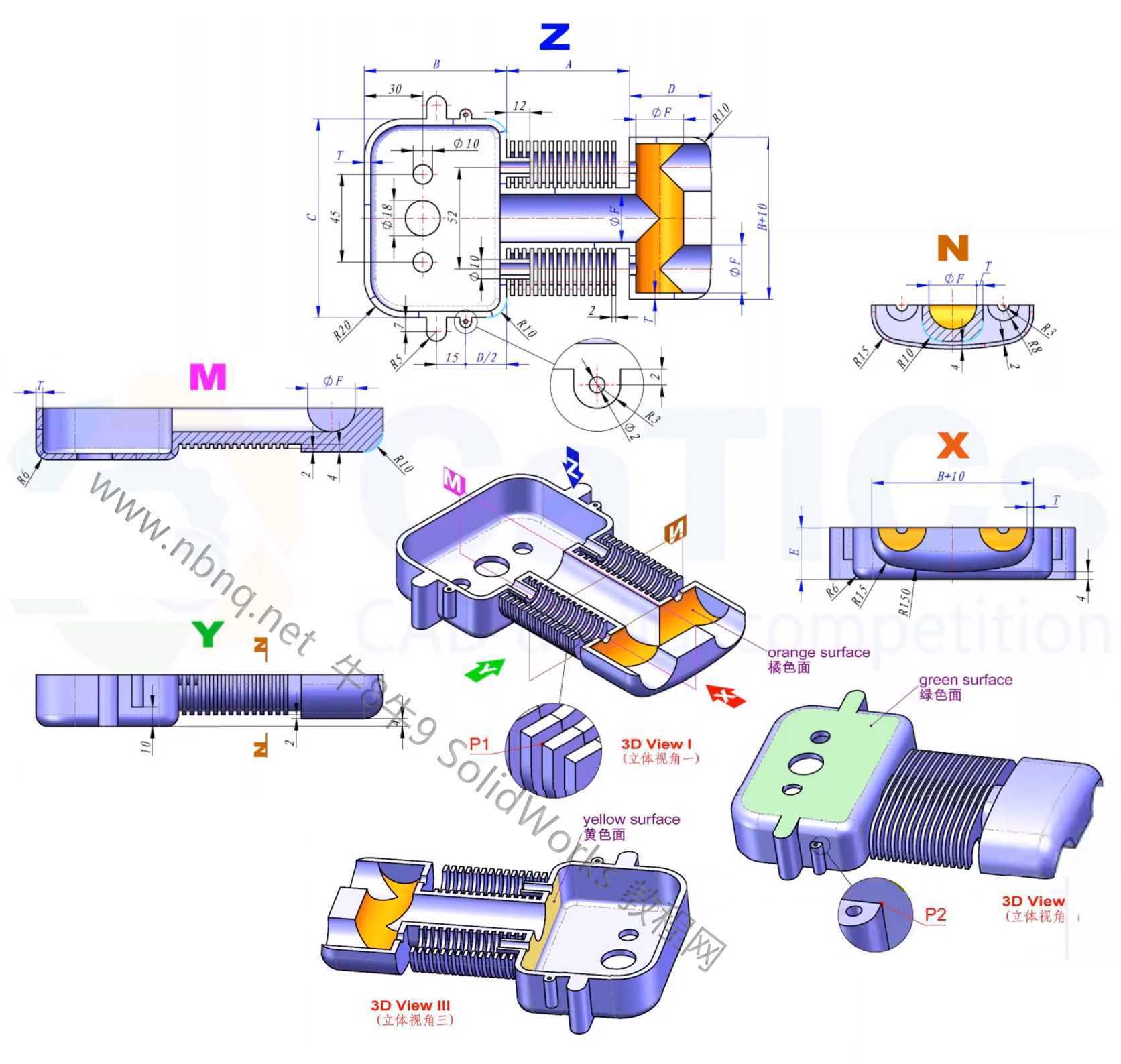 3D CAD 基础练习/CATICS 3D23-24-12/Autodesk Inventor Pro