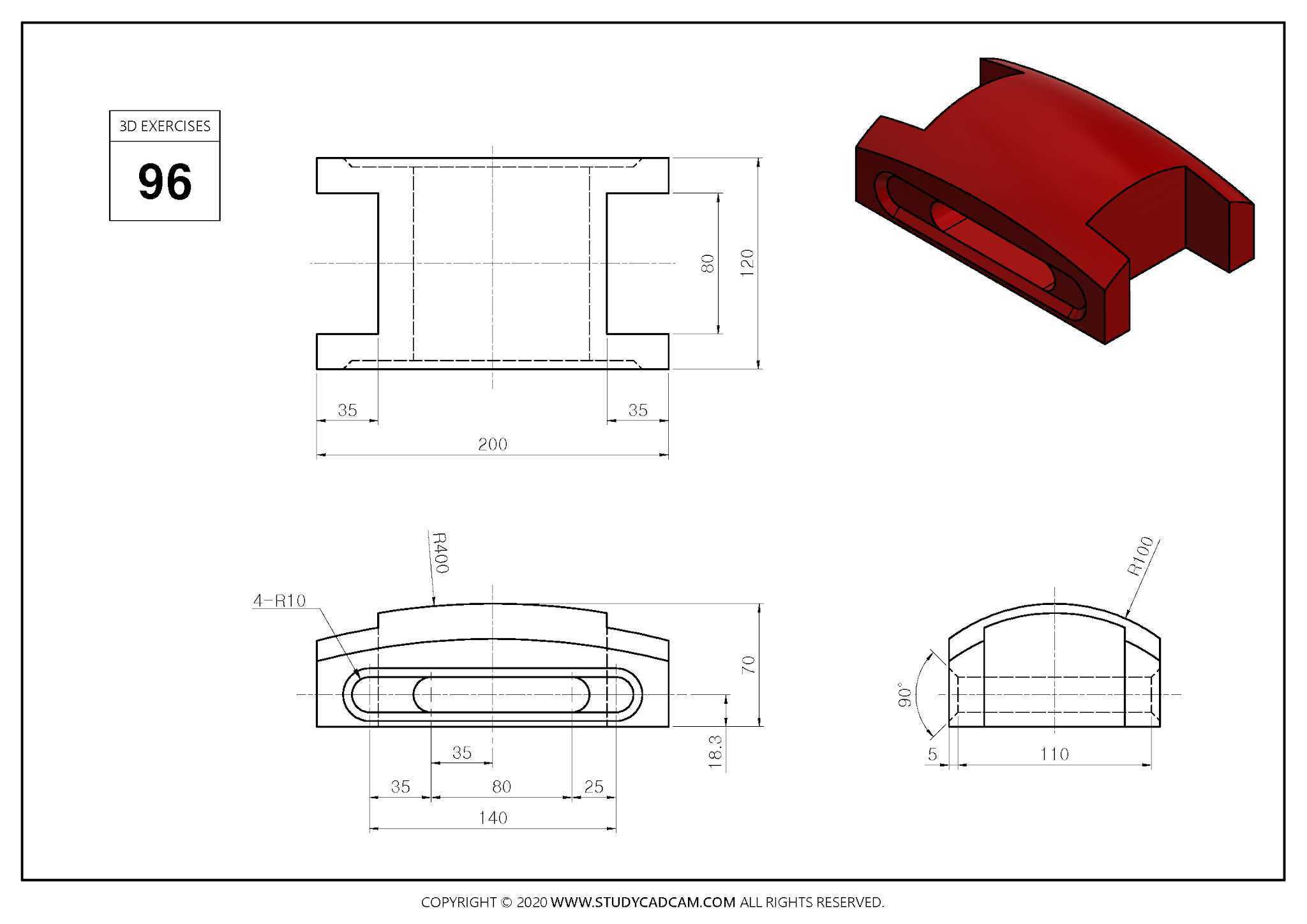Studycadcam 3D CAD ��ϰ 96 Autodesk Inventor Pro