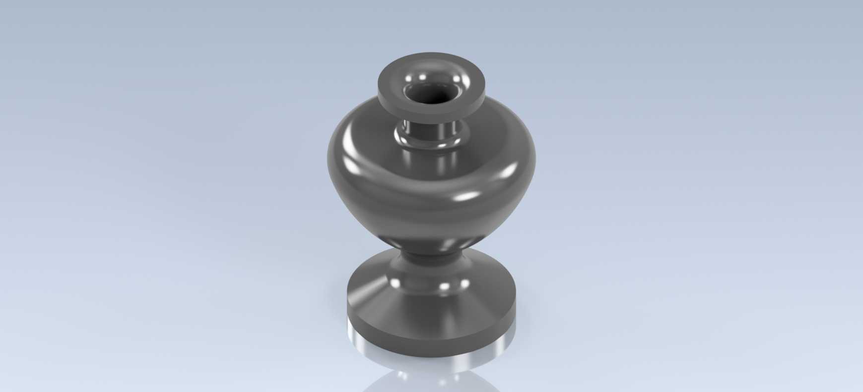 Studycadcam 2D 到 3D CAD 练习 626/Vase/ Florero/ /Autodesk Inventor Pro
